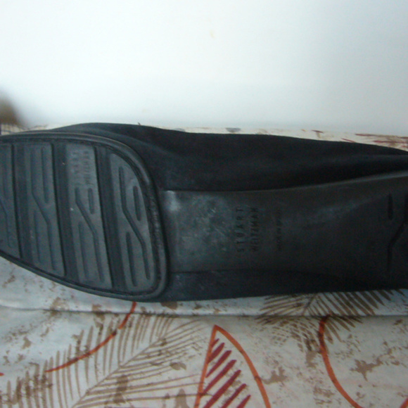 Stuart Weitzman Black Suede Jeweled Loafer -Size 7 - Picture 3 of 6